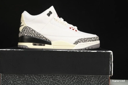 Hyperoad Reimagined Jordan 3 Air Cement White 1022
